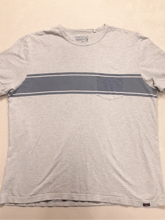 Faherty Other - Faherty Sunwashed Men’s XL Striped Pocket Crew Neck T-Shirt